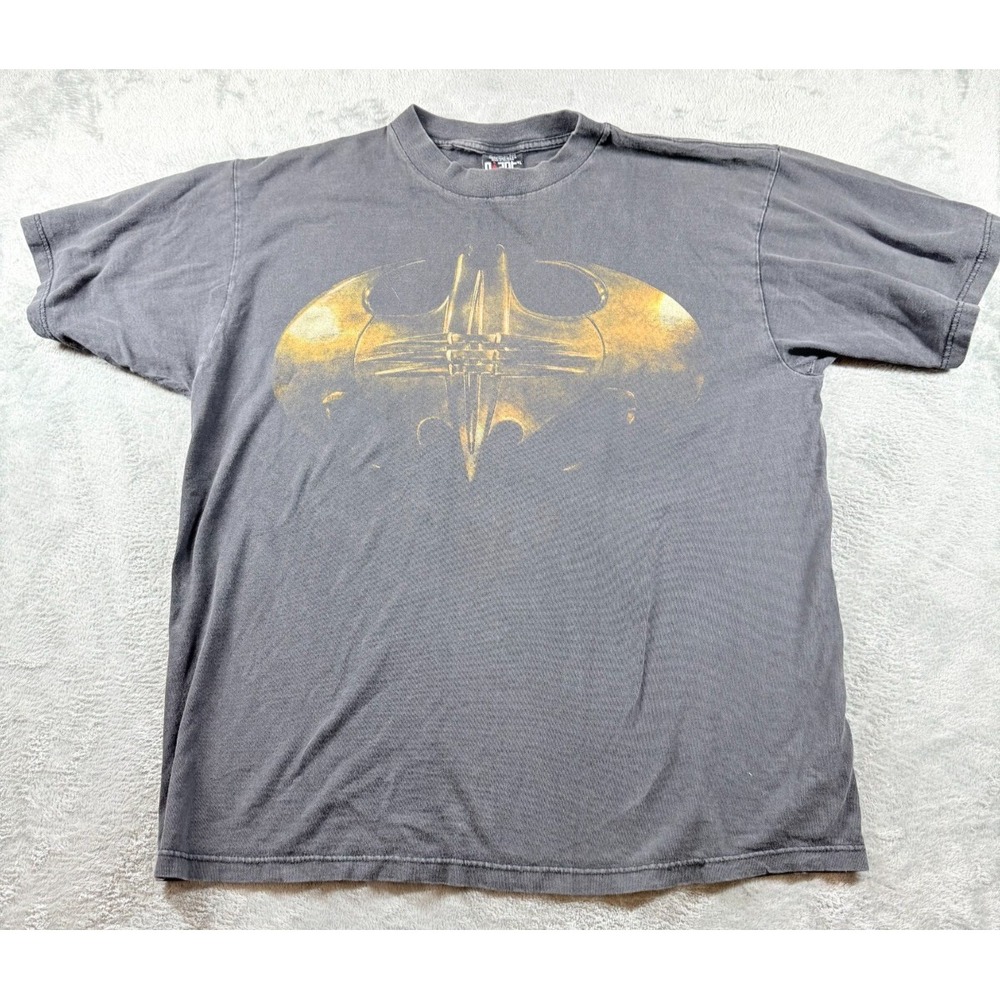 Vtg 1995 Batman Forever Double-Sided T-Shirt XL Movie DC Comics Batwing 90s